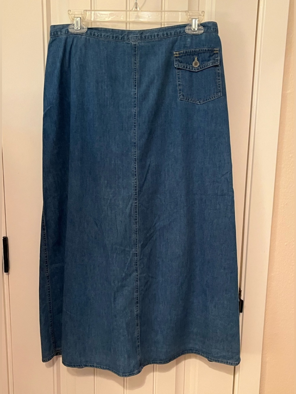 Vintage St. John's Bay Blue Denim Maxi Skirt